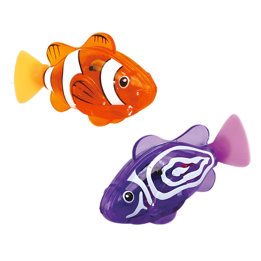 سمكة الروبوت السحرية 🐠 تعوم وتضوي فالماء بحال الحقيقية — لعبة تنسّي ولدك التيليفون -